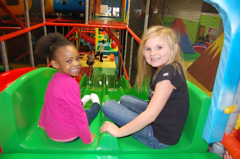Colorful indoor play zone at MEGAPLAY Jacksonville
