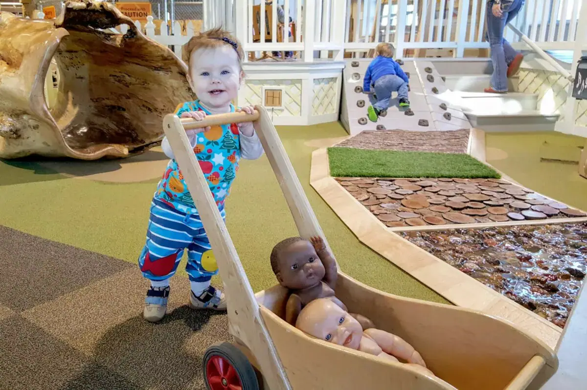Toddler play area inside the Children's Museum of Southern Minnesota.
