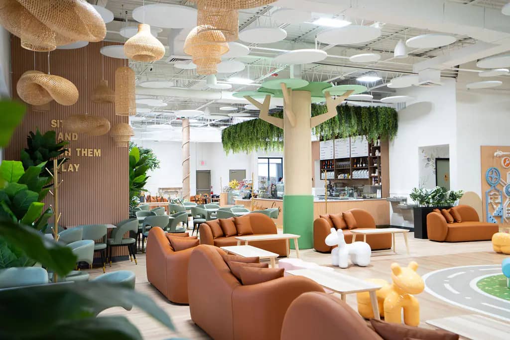 Playroom Cafe Social seating area