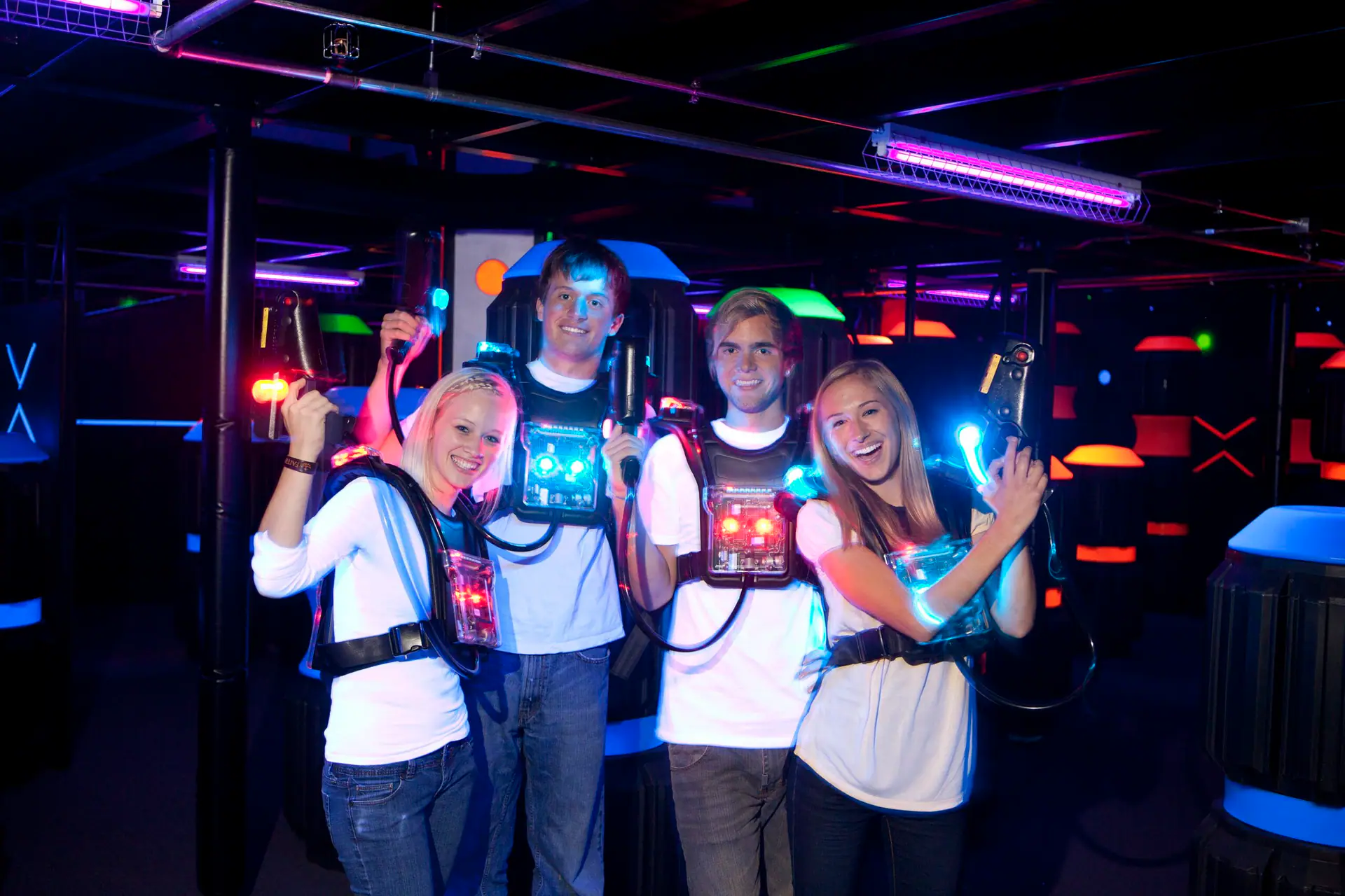 Laser tag area at Adventure Zone