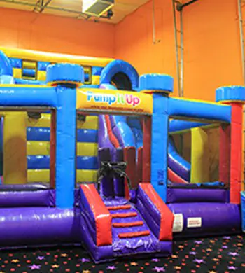 Inflatable play area at Pump It Up of Mobile