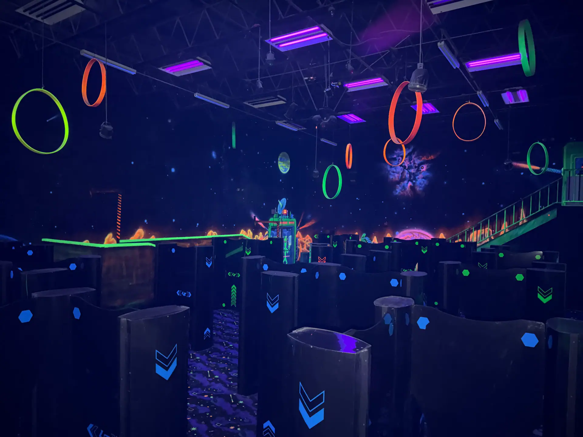 Laser tag arena at Classic Fun Center.