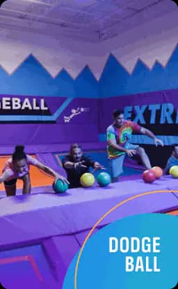 Dodgeball attraction at Altitude Trampoline Park.