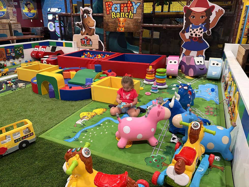 Toddler soft play area at Kids Party Ranch