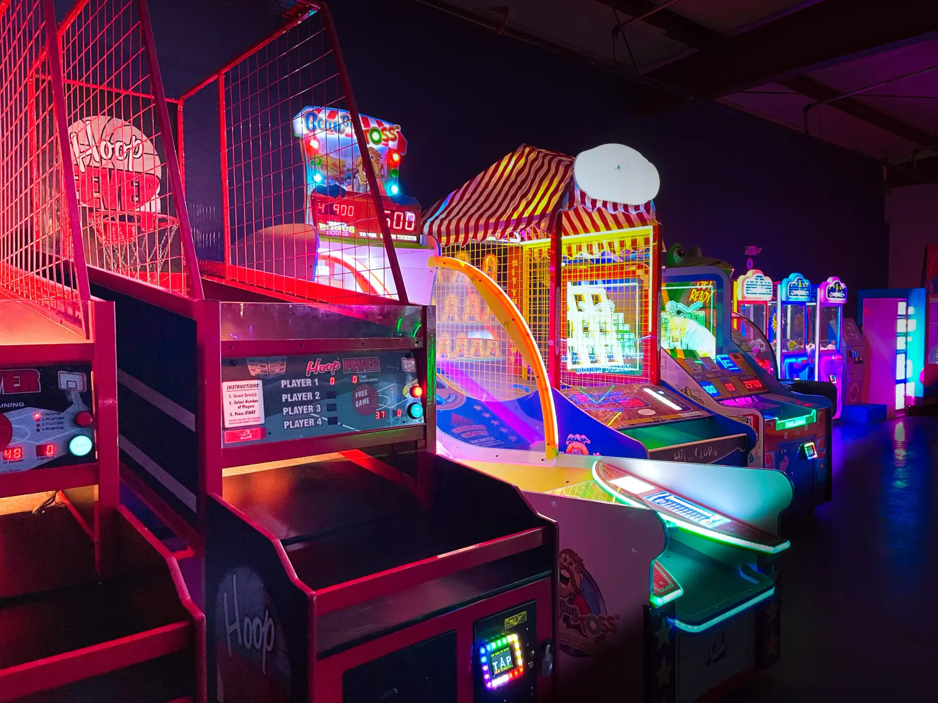 Arcade area inside Fun Phase in Abingdon.
