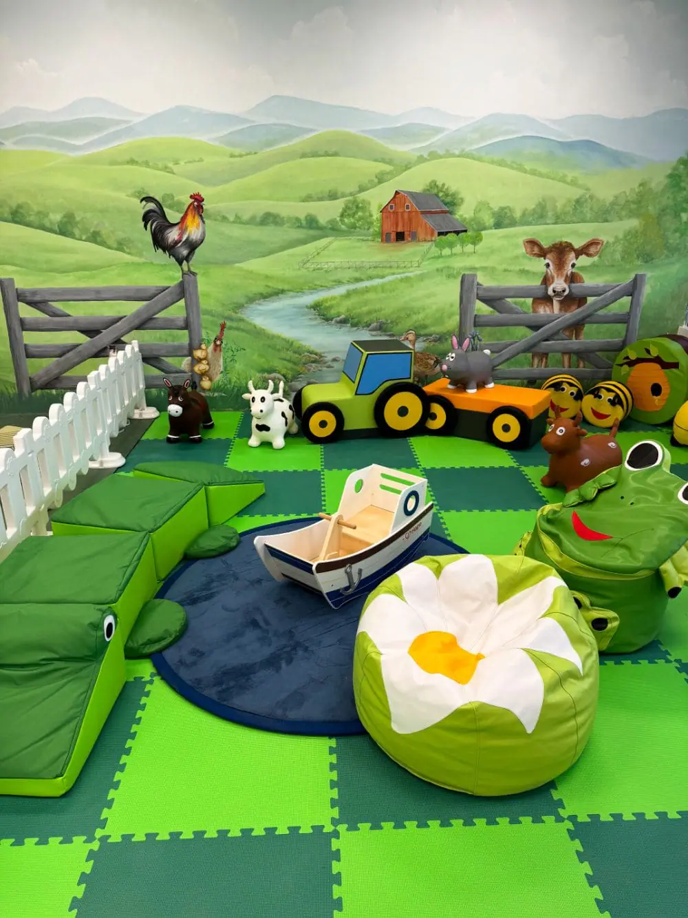 Toddler play area at Little Valley Play Cafe.