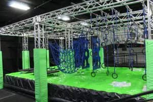 Ninja-style obstacle area at Adventure Fun Park in Pineville.