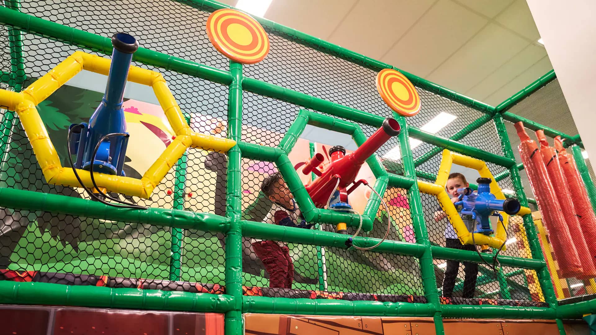 More of the Wally Wombats North Rainbow play floor and climbing features.