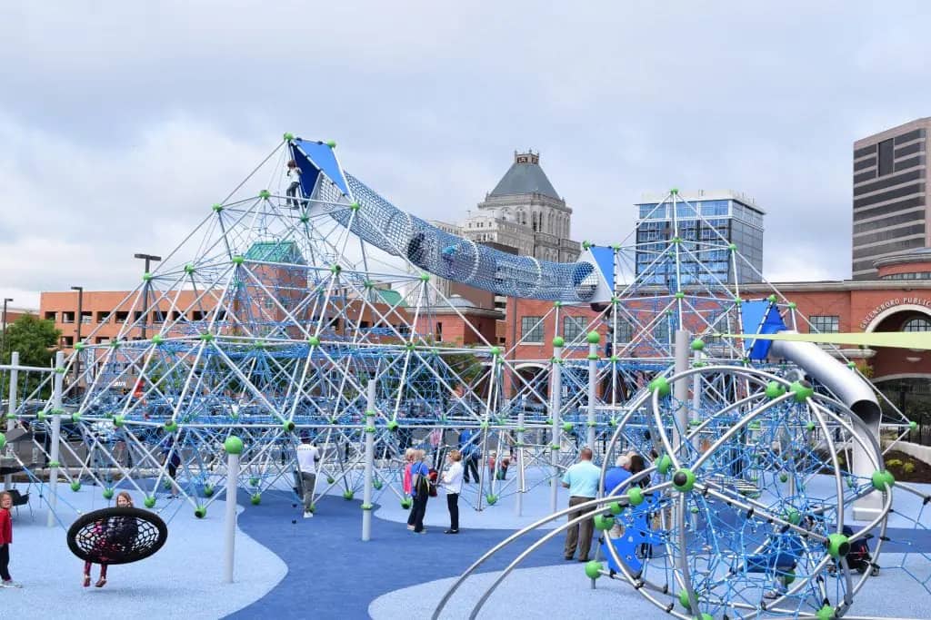 Outdoor play space at Miriam P. Brenner Children's Museum