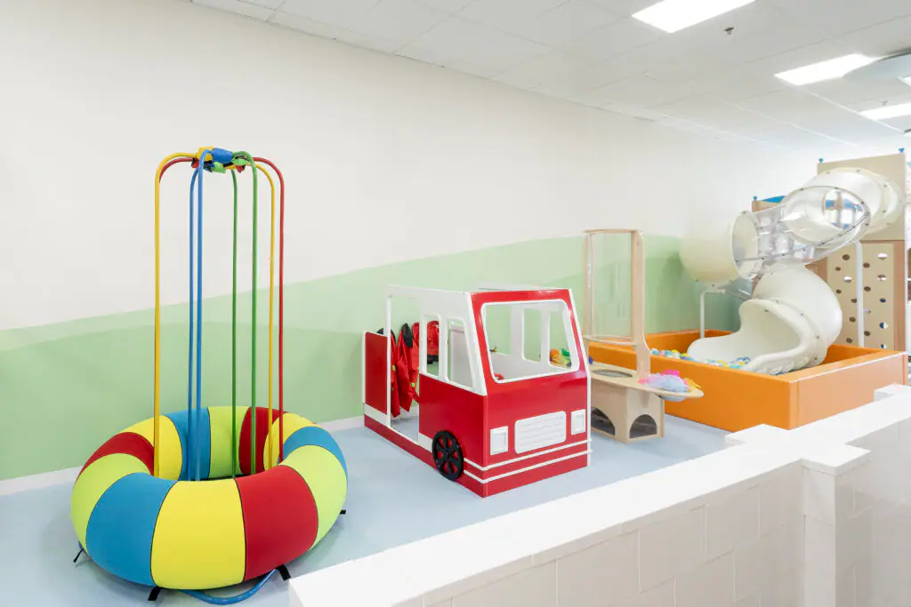 Low play equipment and toddler play area at Abracadabra Play & Café