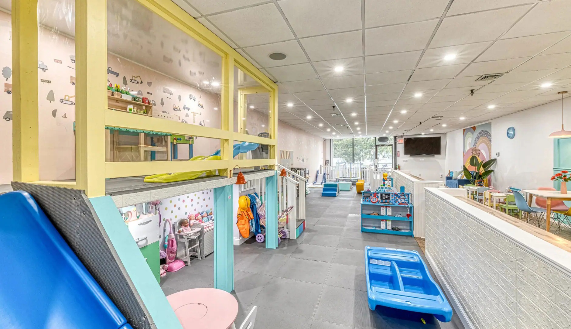 Play features inside Little Bean House Cafe.