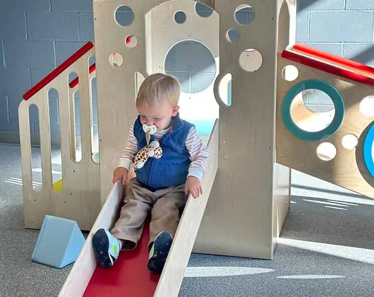 Toddler play area with soft play elements at Playspace at WL.