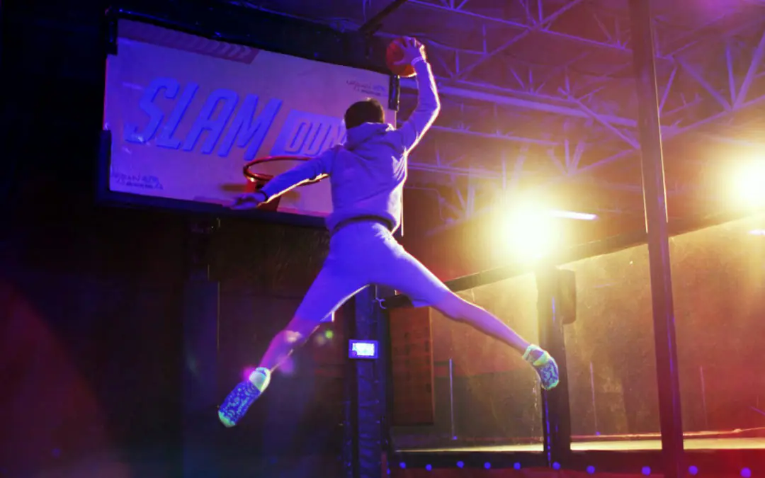 Indoor trampoline attraction at Urban Air Altoona.