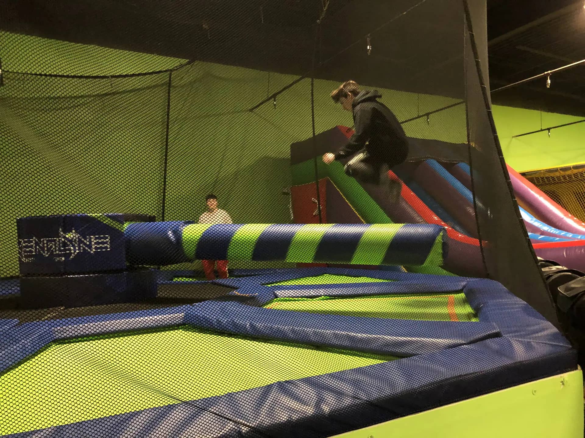 Trampoline and inflatable play area at FunTime Inflatables in Pikeville