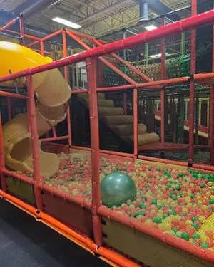 Indoor play area at Ready Set Play with soft play and activity features.