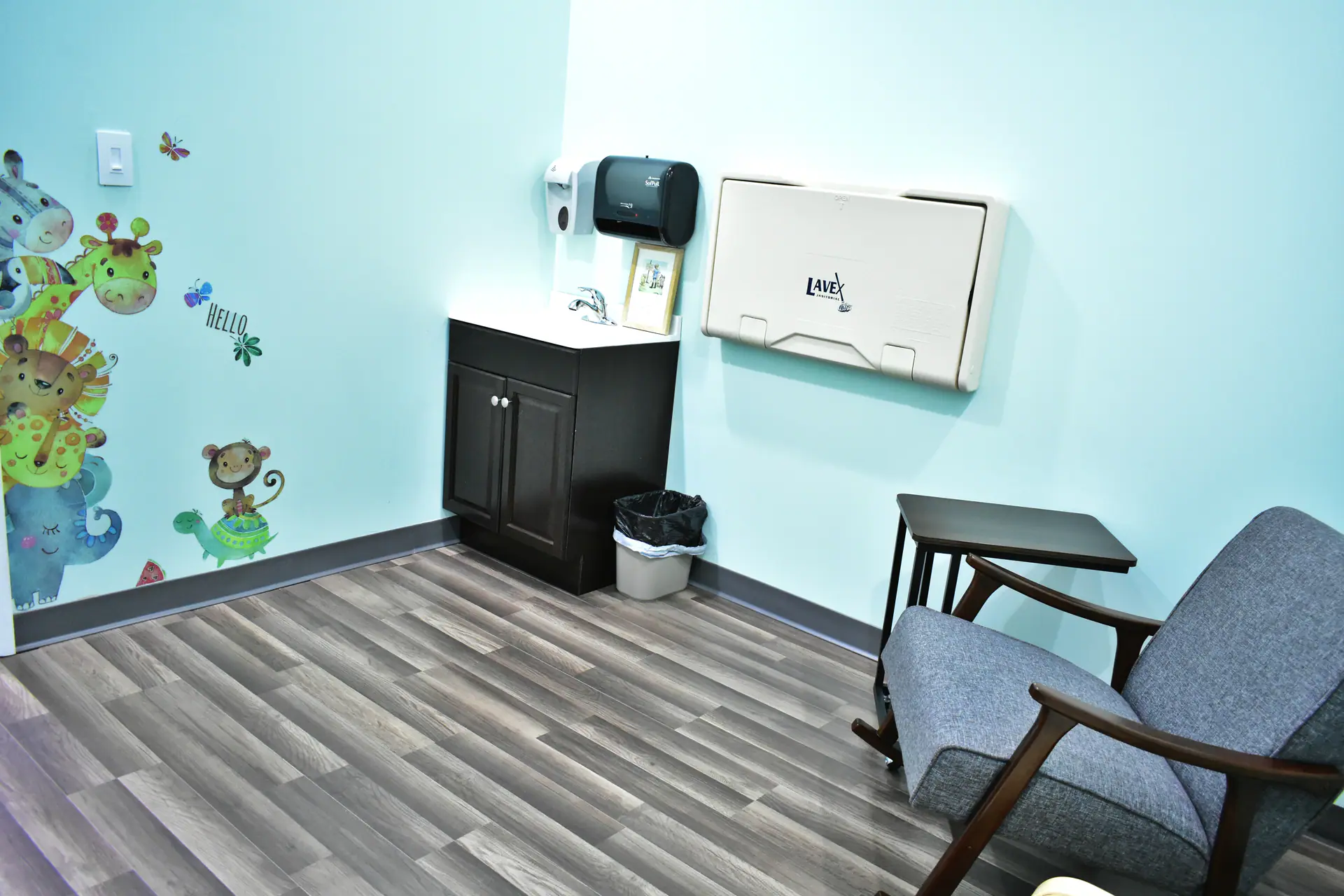 Quieter room and soft-play area inside Bizzy Bee Indoor Play Center.