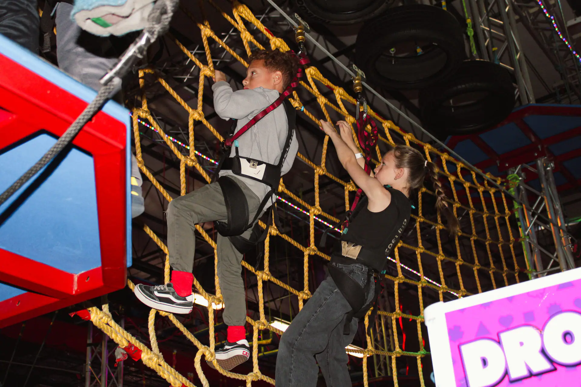 An indoor activity area at Planet Obstacle Lake Mary.
