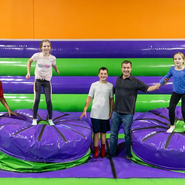 Inflatable airpark and family activity space at XtremeCraze in Londonderry.
