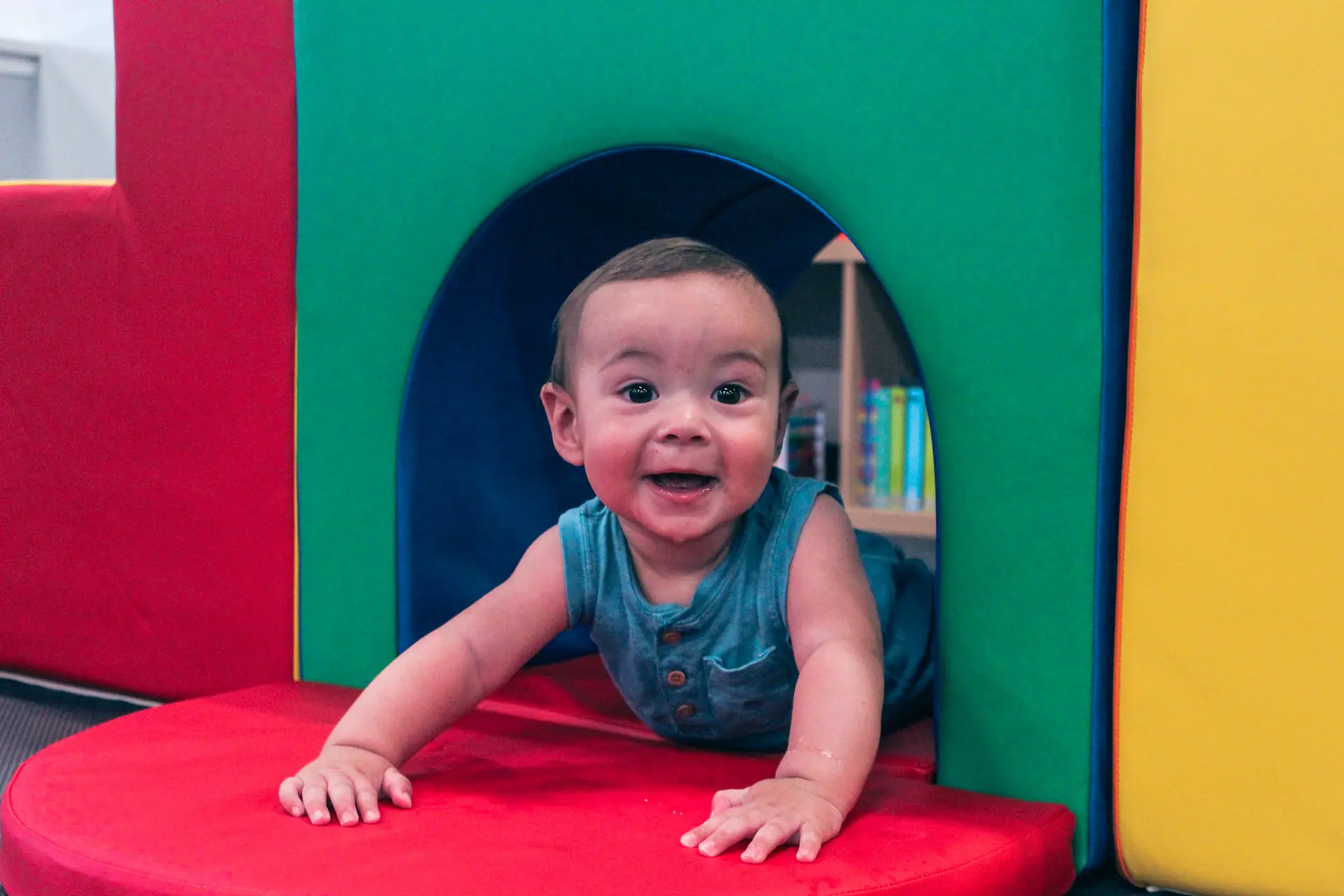Another view of the play gym at Little Land New Braunfels.